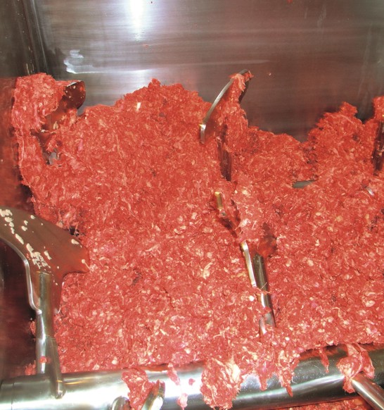 Meat mixing